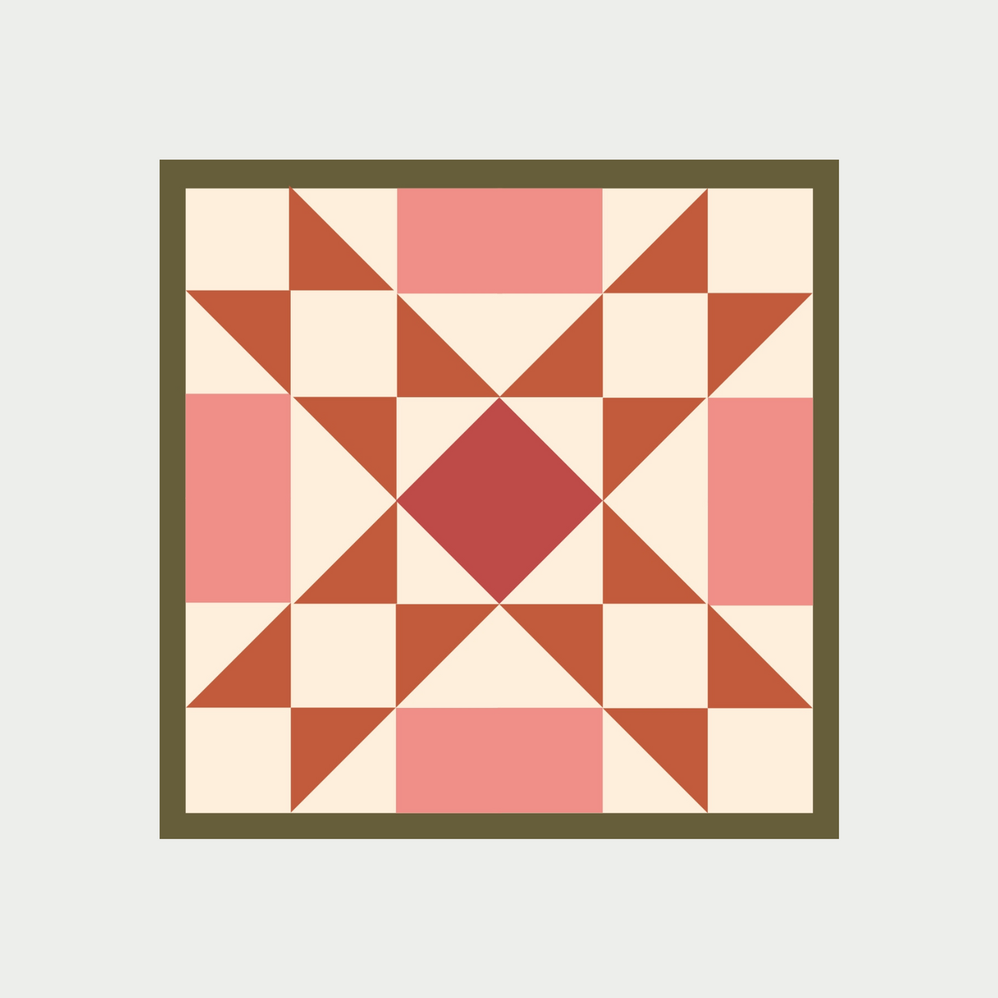 Pink Quilt Block Sticker