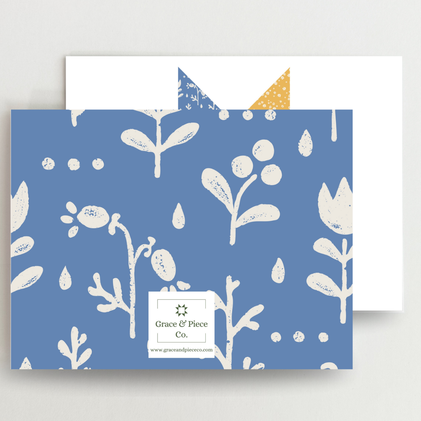 Prairie Flowers 3 Quilt Star Blank Note Cards Set