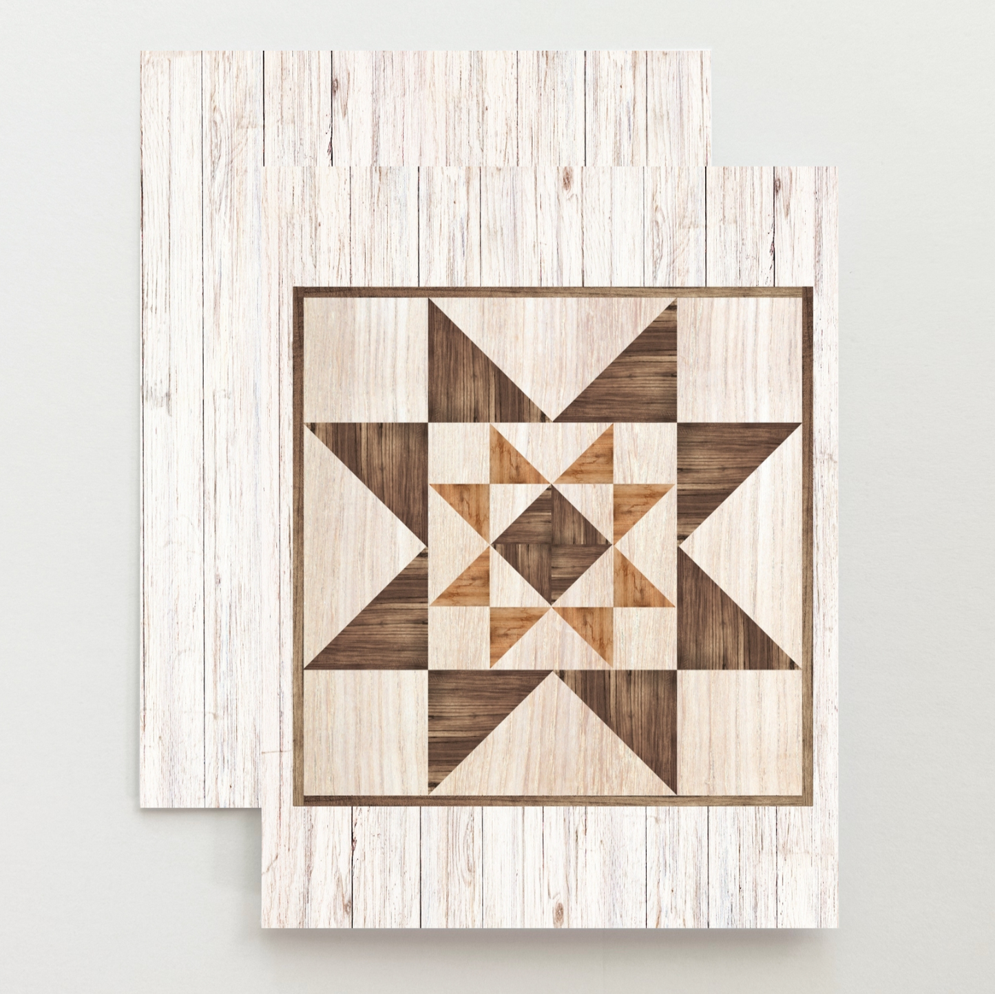 Barn Quilt Star Card