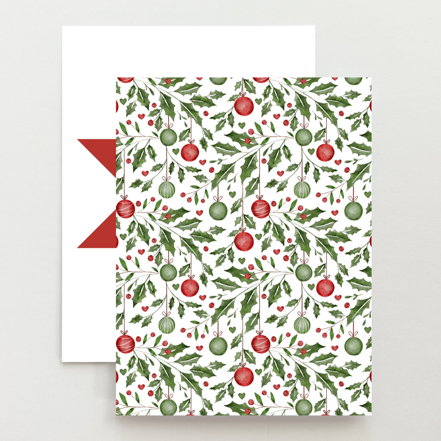 Christmas White Quilt Star Card