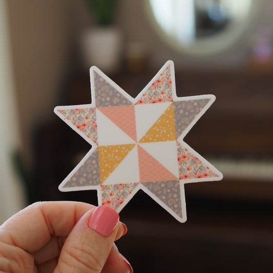 Simply Sweet Quilt Star Sticker