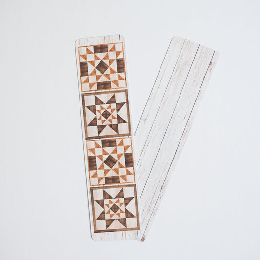 Barn Quilt Laminated Bookmark