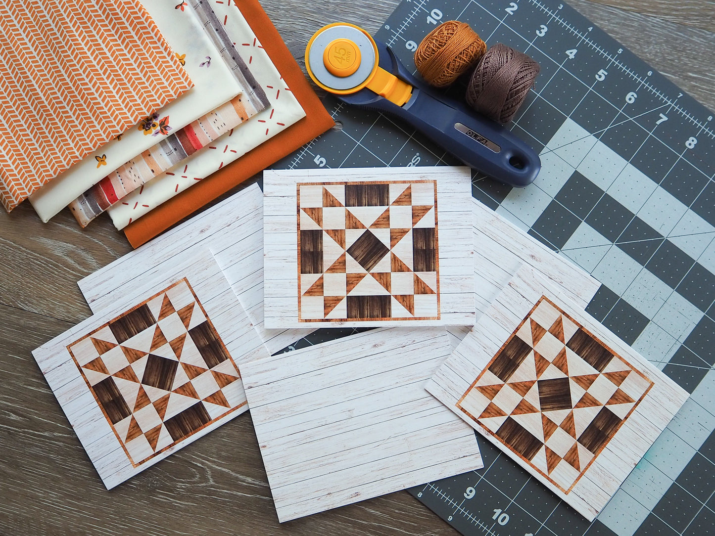 Barn Quilt Block Card