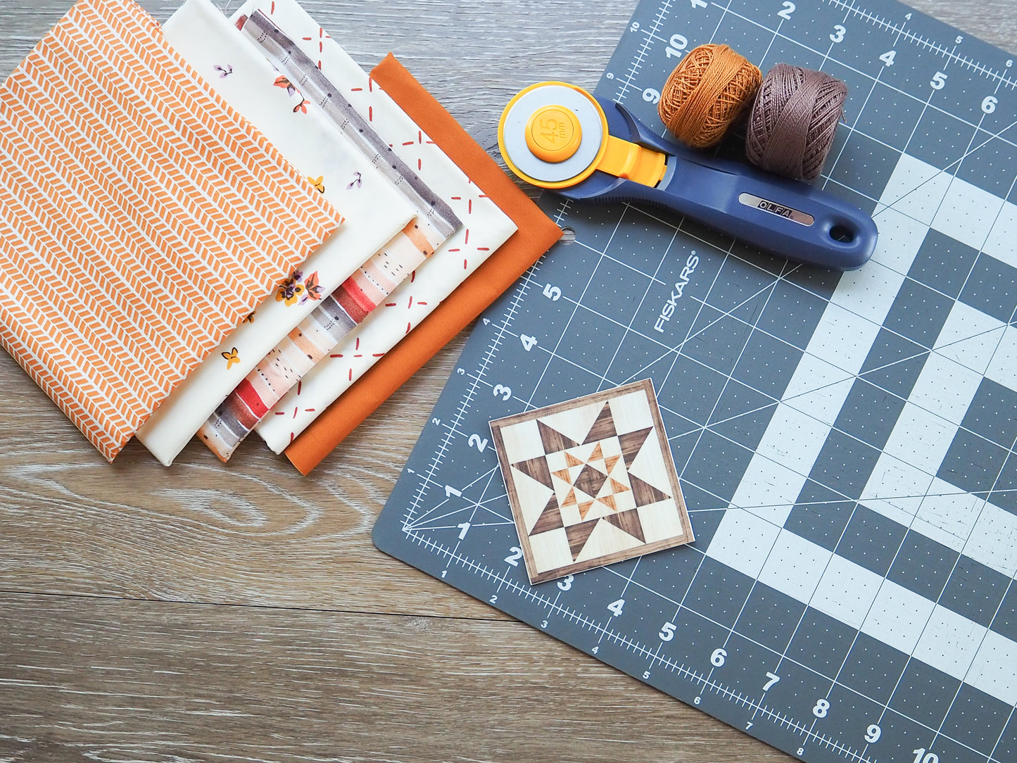 Barn Quilt Star Sticker