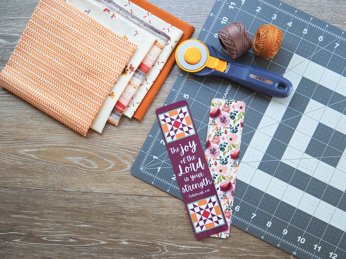 Plum Bible Verse Laminated Bookmark