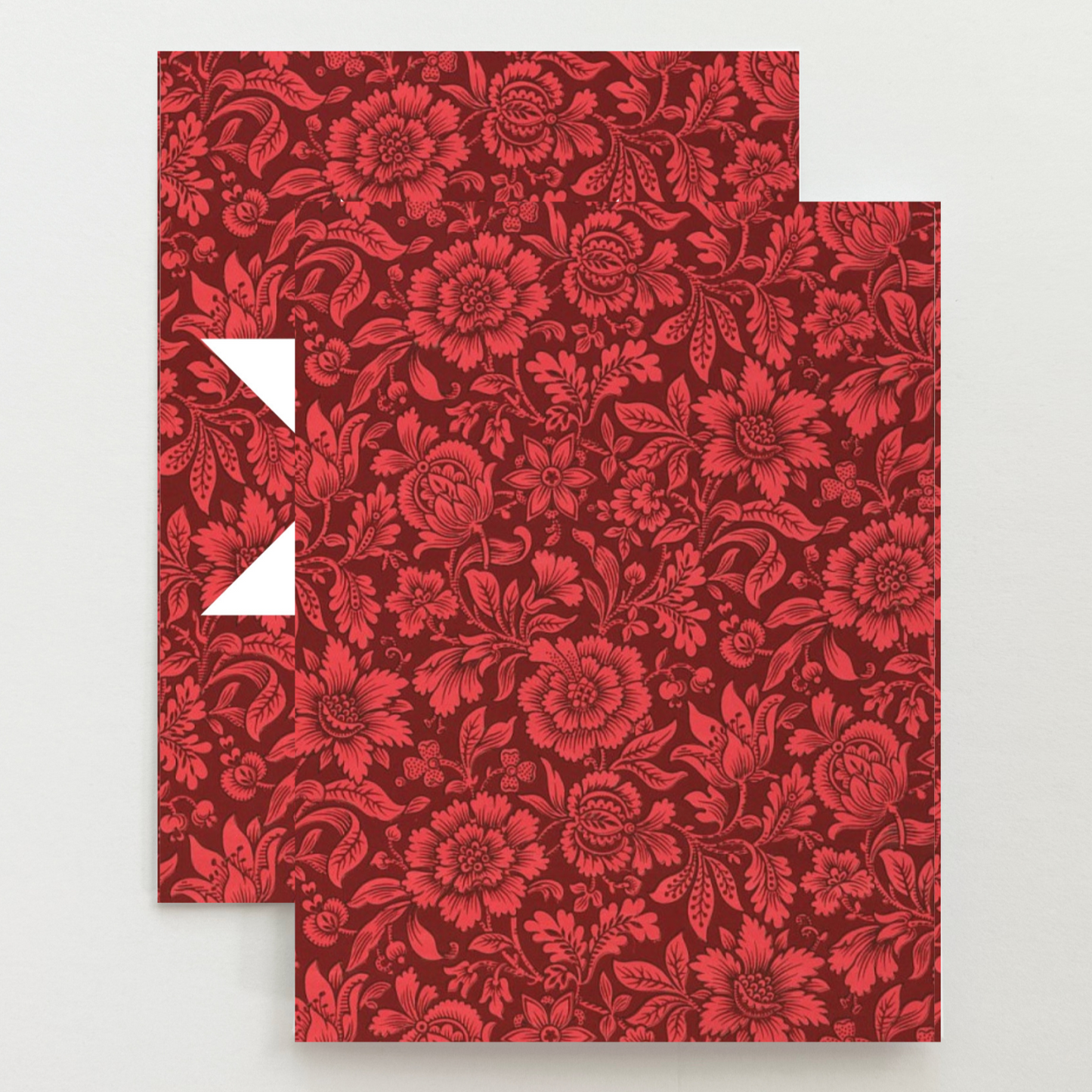 Red Vintage Quilt Star Card