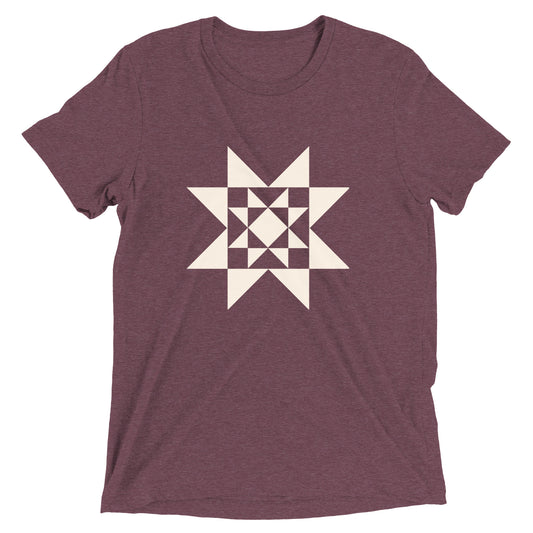 Quilt Star Short Sleeve T-shirt - Choose your color