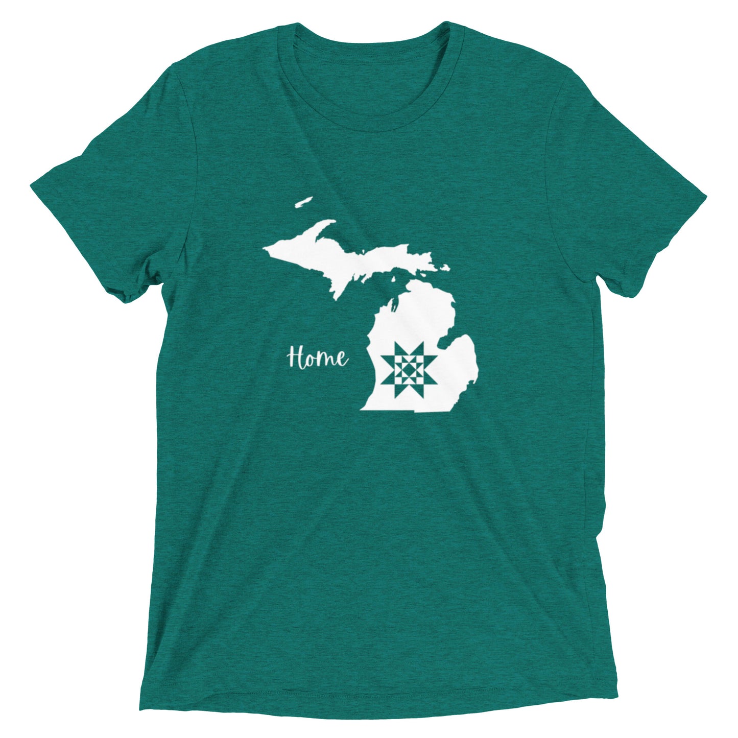 Michigan Home Quilt Star T-Shirt - Choose your color