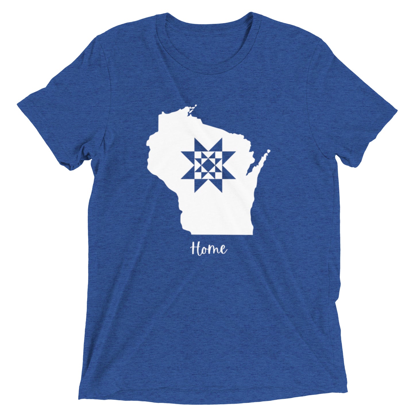 Wisconsin Home Quilt Star T-Shirt - Choose your color